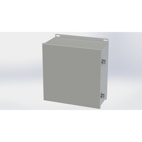 Screw Clamps Electrical Enclosures, 12.13 in H, 6 in D, 12 in W, NEMA 3R, 4, 12, 13, Carbon Steel